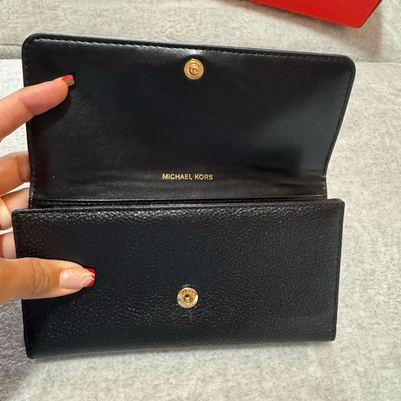 Michael Kors Black Leather Wallet - Picture 2 of 5